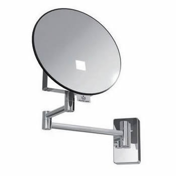 866655: ESPELHO ECLIPS REDONDO C/ LUZ E BRA�O MET�LICO JVD