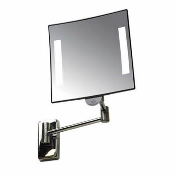 866724: ESPELHO GALAXY LUMINOSO PRETO COM BRA�O MET�LICO JVD