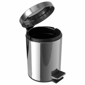 899436: BALDE COM PEDAL INOX BRILHANTE 5LT