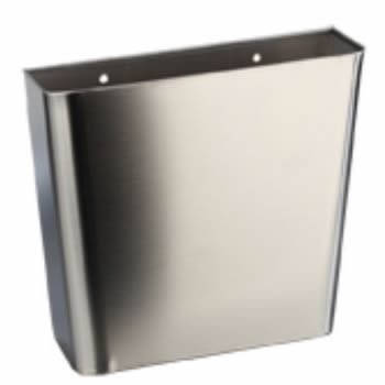 H7007SSS: PAPELEIRA TRAPECIO PAREDE INOX ESCOVADO 6L